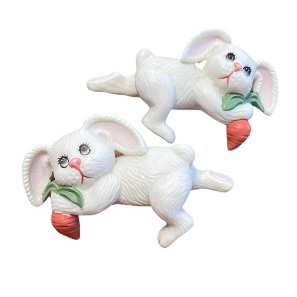 Accents Vtg Porcelain Shelf Sitter Bunnies Poshmark